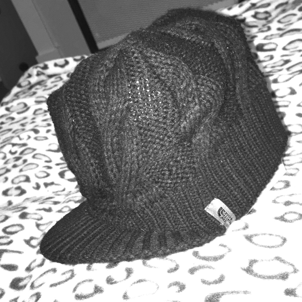North Face Black Winter Hat
